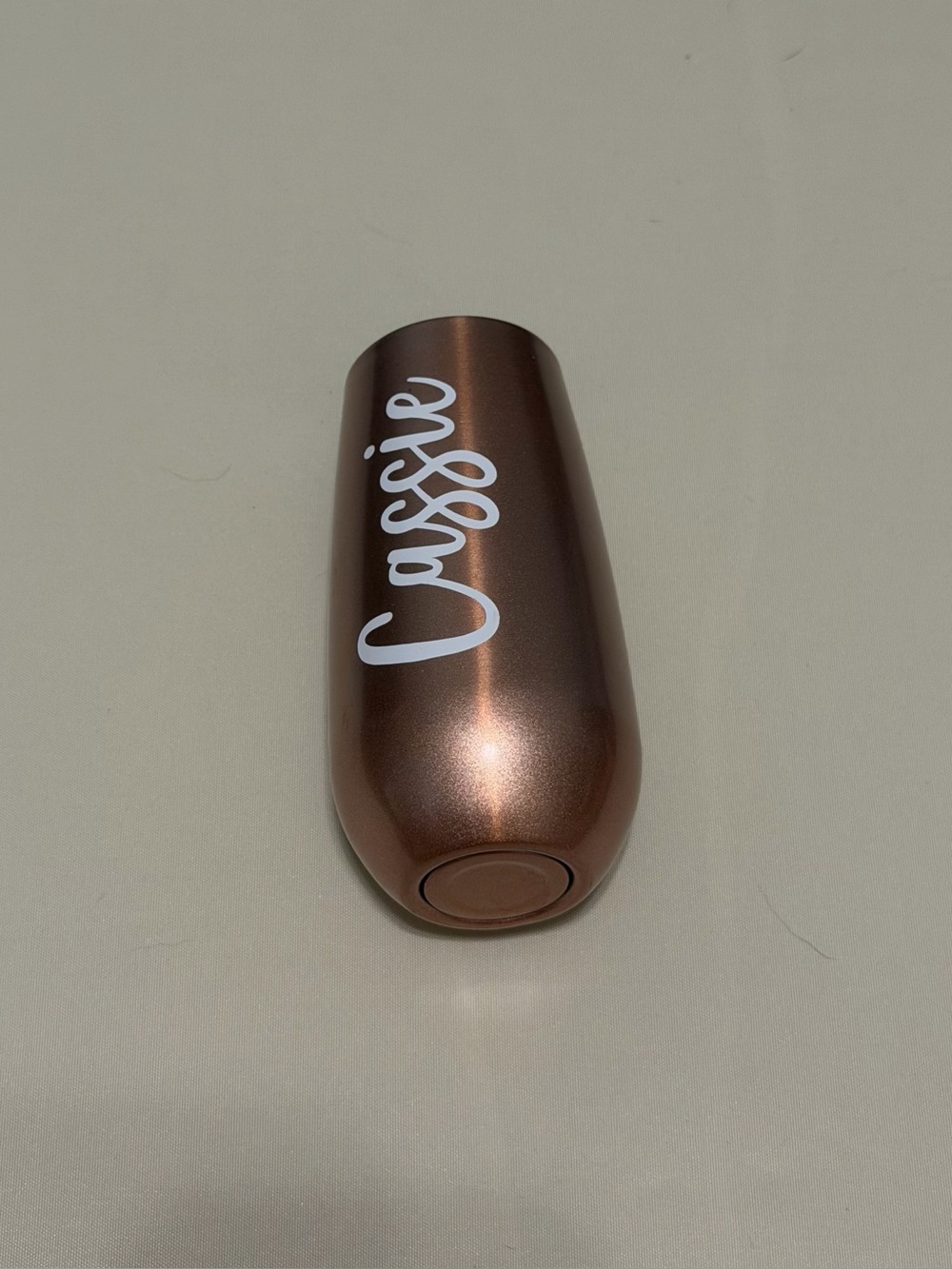 Rose Gold 'Cassie' Insulated Champagne Flute Mug (6oz)